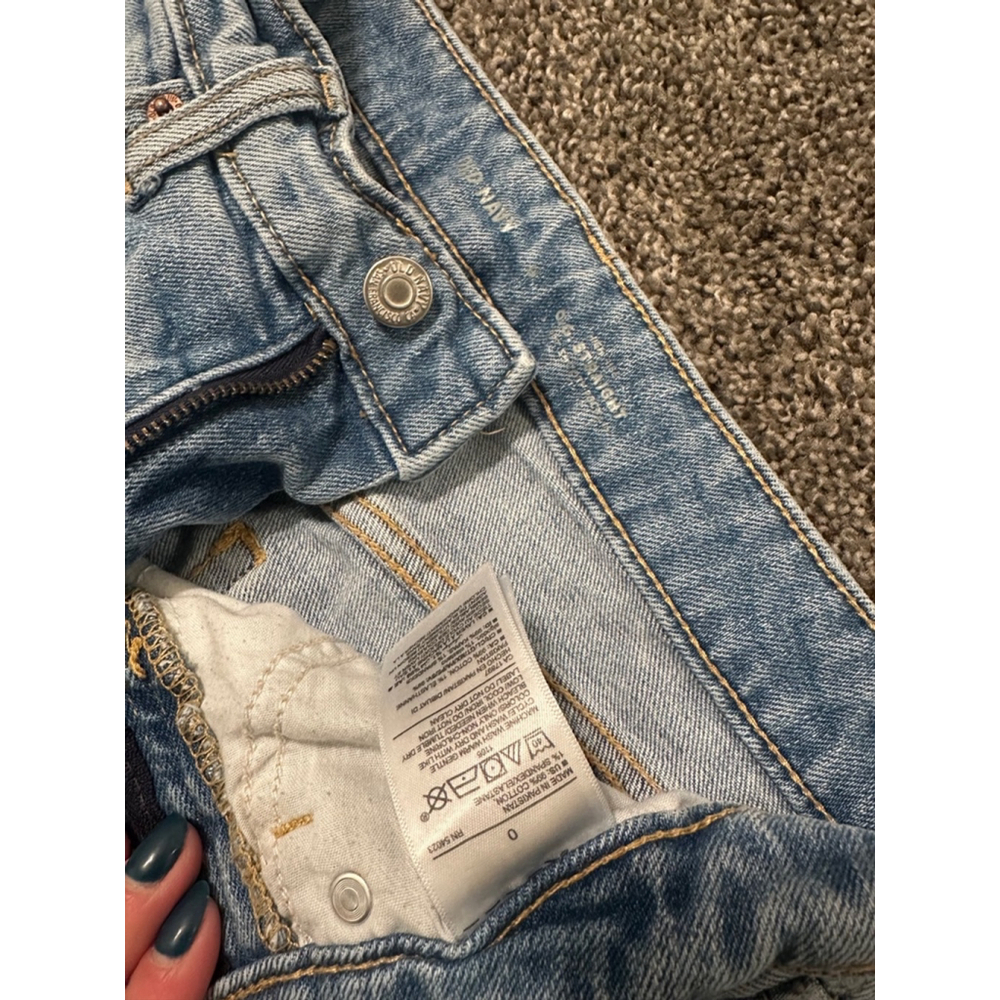 Old Navy OG Straight Jeans Women's Size 0 Light Blue - Picture 5 of 9